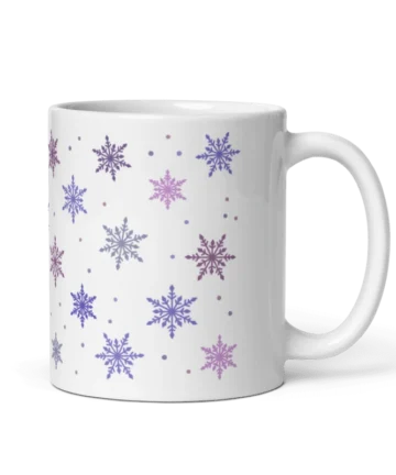 Vintermugg med snöflingor-1